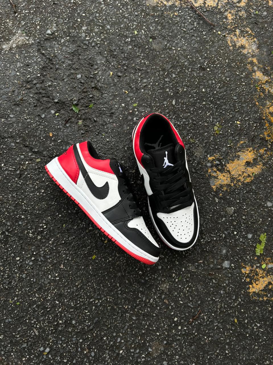 AIR JORDAN 1 LOW  "Black Red"