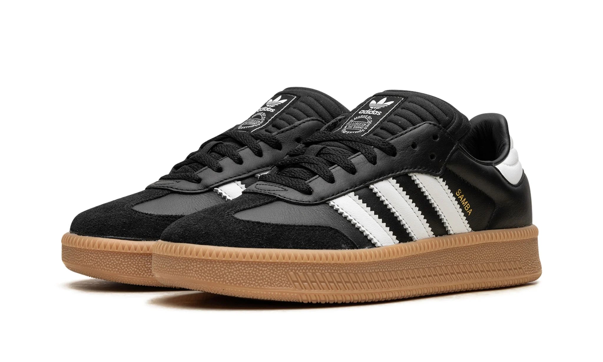 ADIDAS SAMBA XLG "Black White Gum"