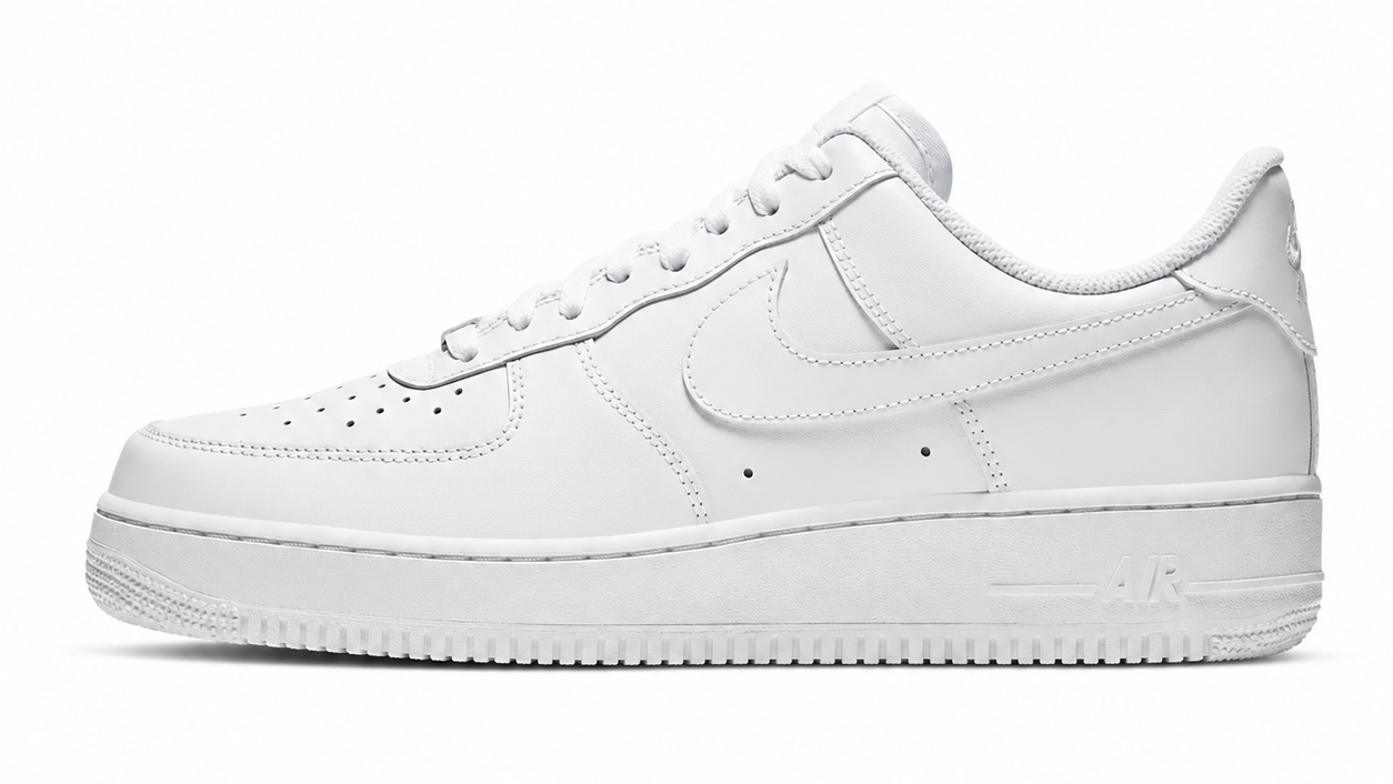 AIR FORCE 1 COURO "White on White"